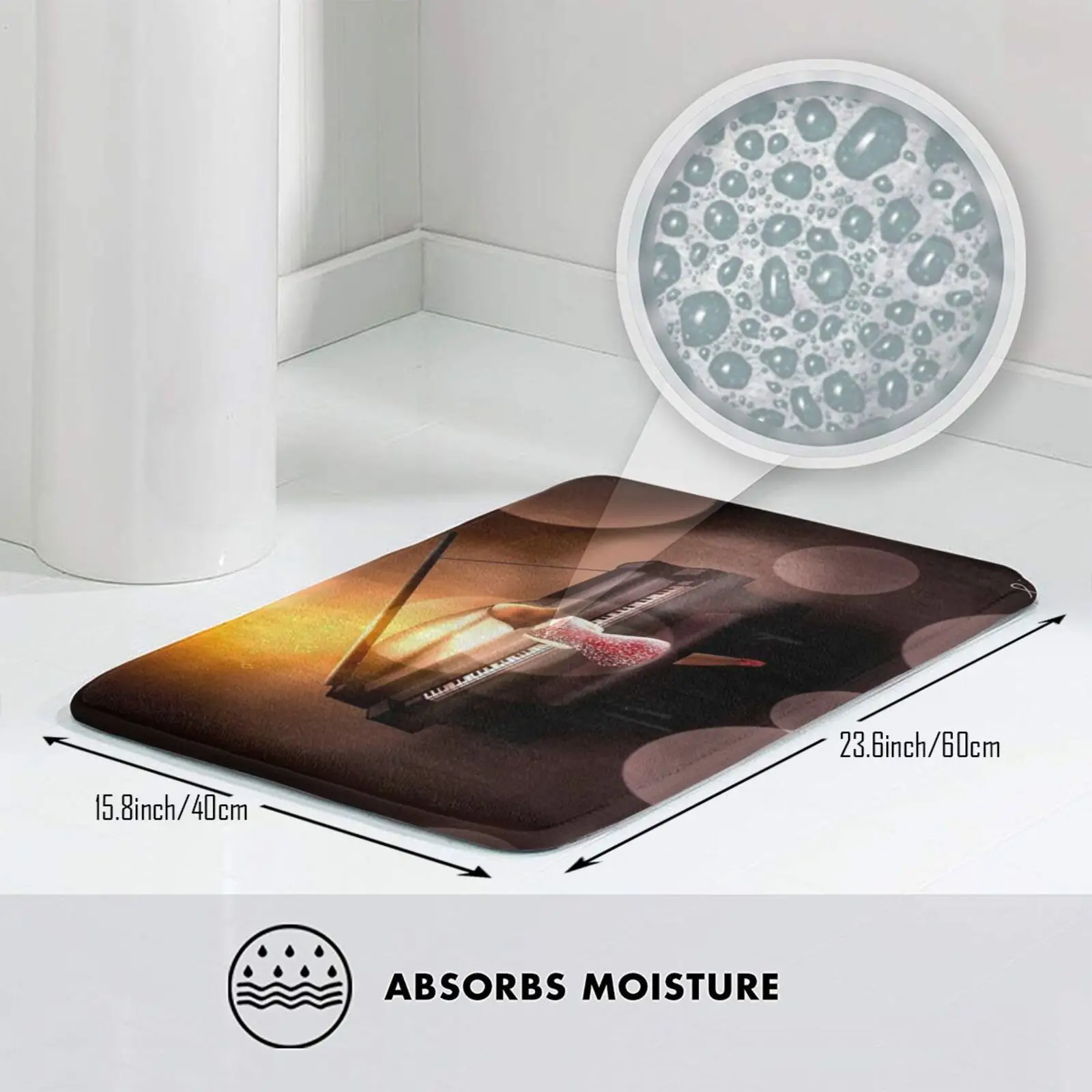 Музыкальный ночной коврик ковер противоскользящие напольные коврики для