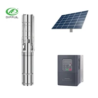4hp acdc solar submersible water pump for agriculture