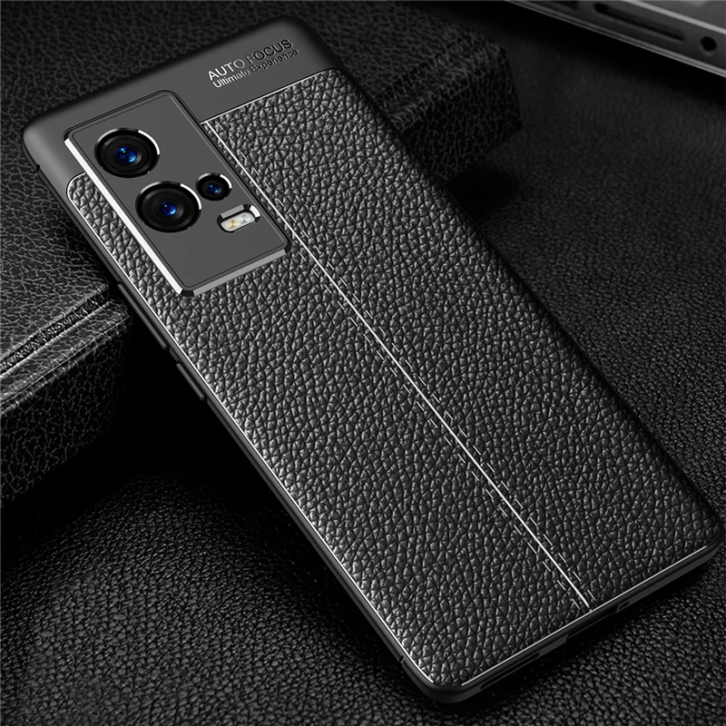 For Vivo iQOO 8 Pro Case For Vivo iQOO8 Pro Case Luxury Leather Soft Phone Protective Silicone Case For Vivo iQOO 8 Pro Cover