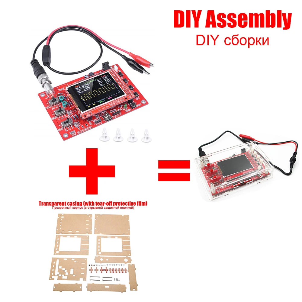 C DIY 2," цифровой осциллограф TFT Набор diy части для изготовления электронного диагностического инструмента обучения осциллографа лучшие продажи - Цвет: C