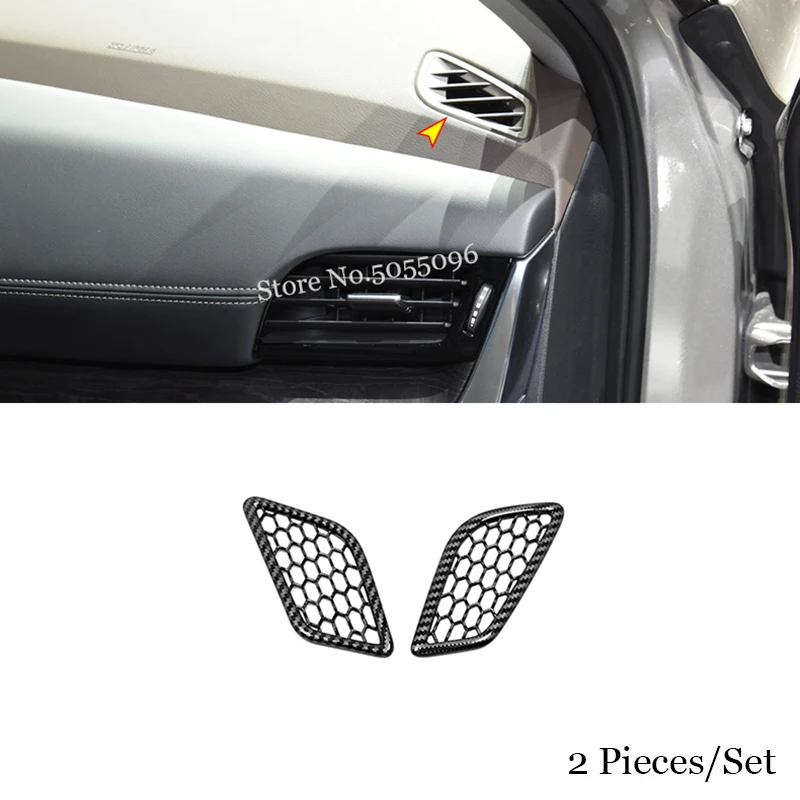 

For Nissan Rogue X-Trail T33 2021 2022 ABS Carbon fiber Car front Small air outlet Decoration Cover Trim Car Styling Accessories