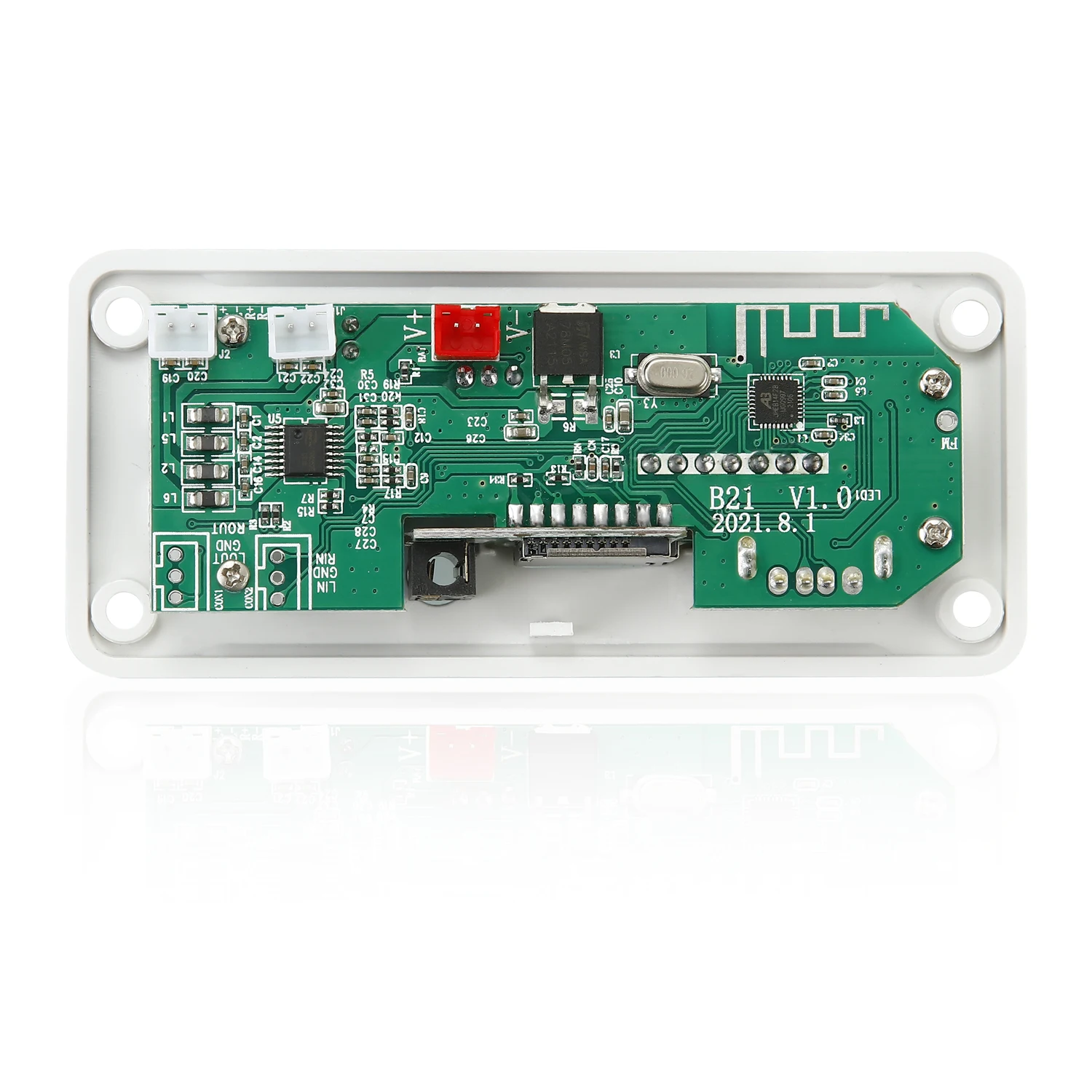 Усилитель mp3-декодера 12 В * 50 Вт плата с цветным экраном Bluetooth V5.0 Автомобильный