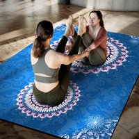 183cm100cm larger yoga mat 8mm suede tpe pilates mats gym non slip fitness mat for beginner environmental gymnastics mats