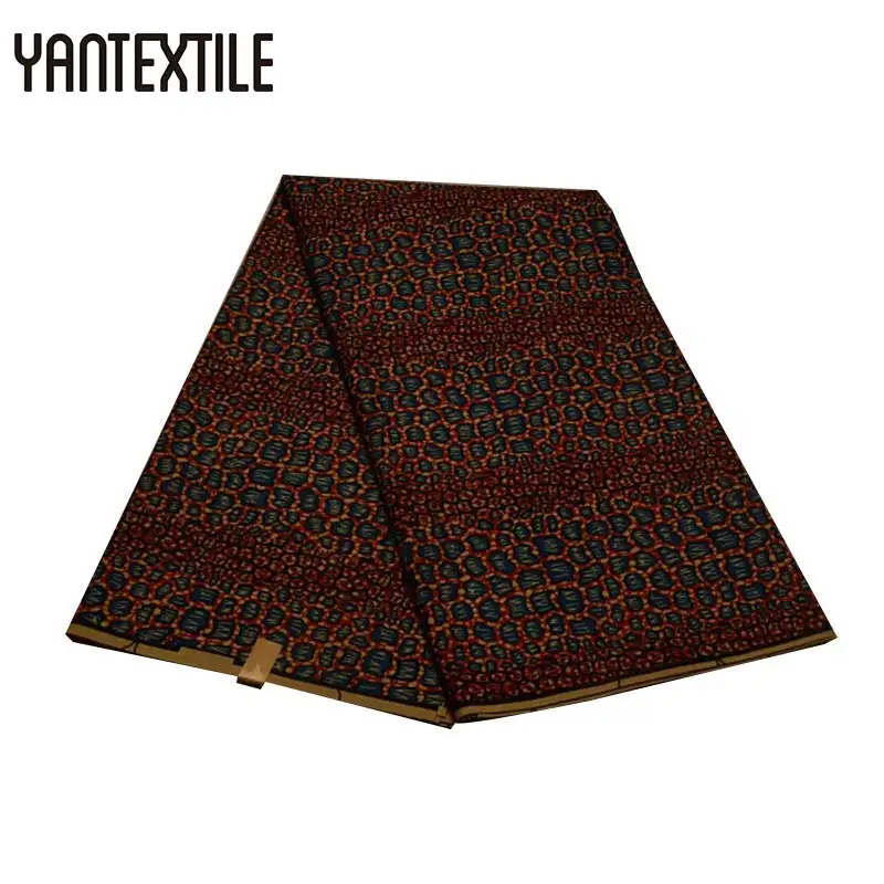 YANTEXTILE гарантировано Натуральный Воск Принт африканская Анкара Ткань 6 ярдов/шт полиэстер дешевле африканская ткань для лоскутного шитья