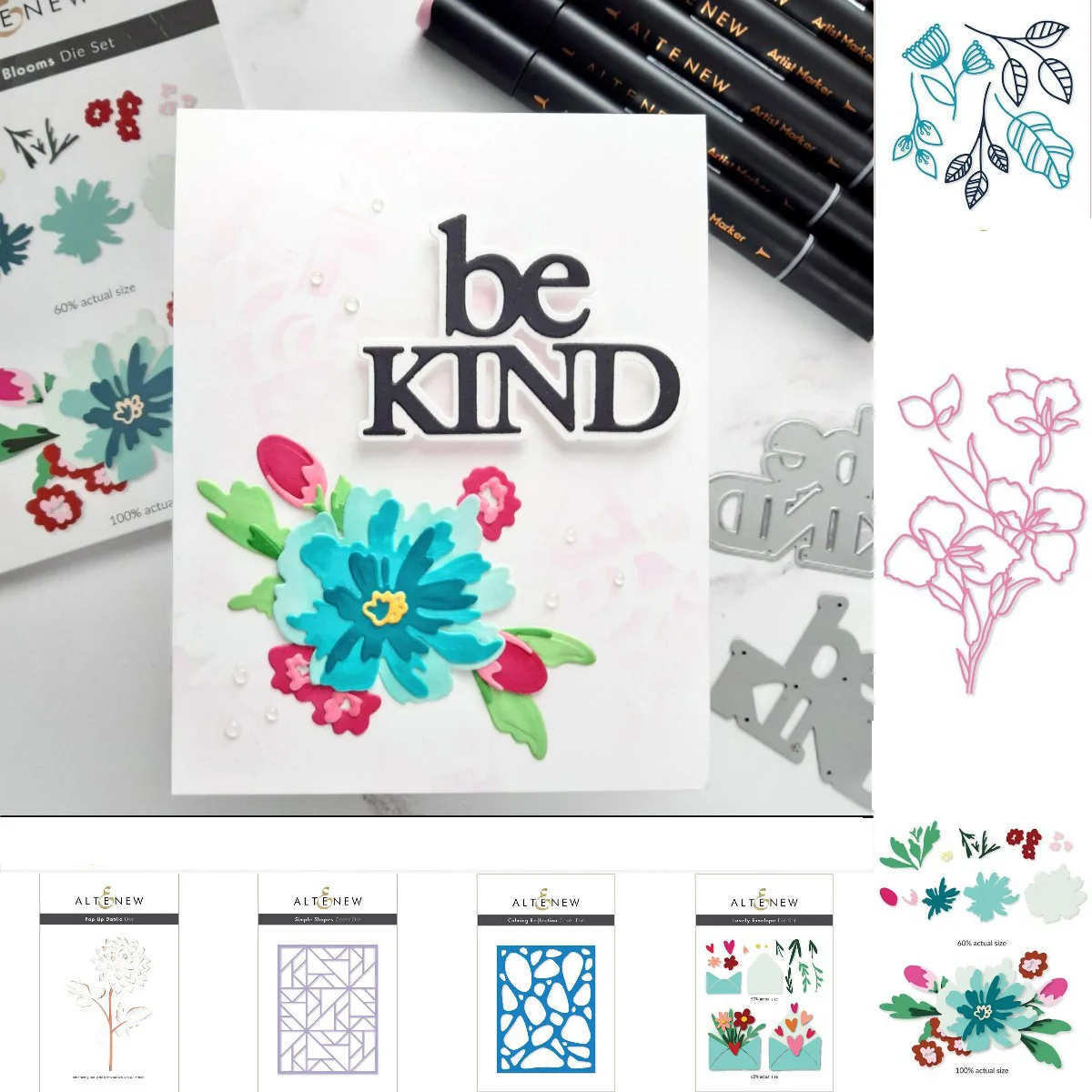 

Be kind card Metal Cutting Dies for DIY Scrapbooking Crafts Dies Cut Stencils Maker Photo Album Template Handmade Decoration