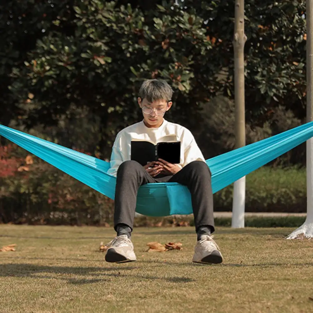 Подвесной гамак-качели для кемпинга износостойкий нейлоновый одиночный гамак с