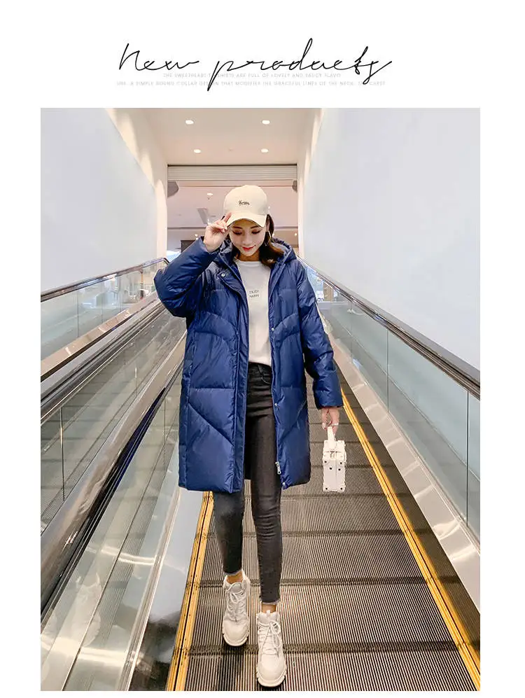 Bella philosophy, зимний женский пуховик, женский, Harajuku, уплотненный, теплый, парка, пуховик, для девушек, Повседневный, однотонный, с капюшоном, верхняя одежда