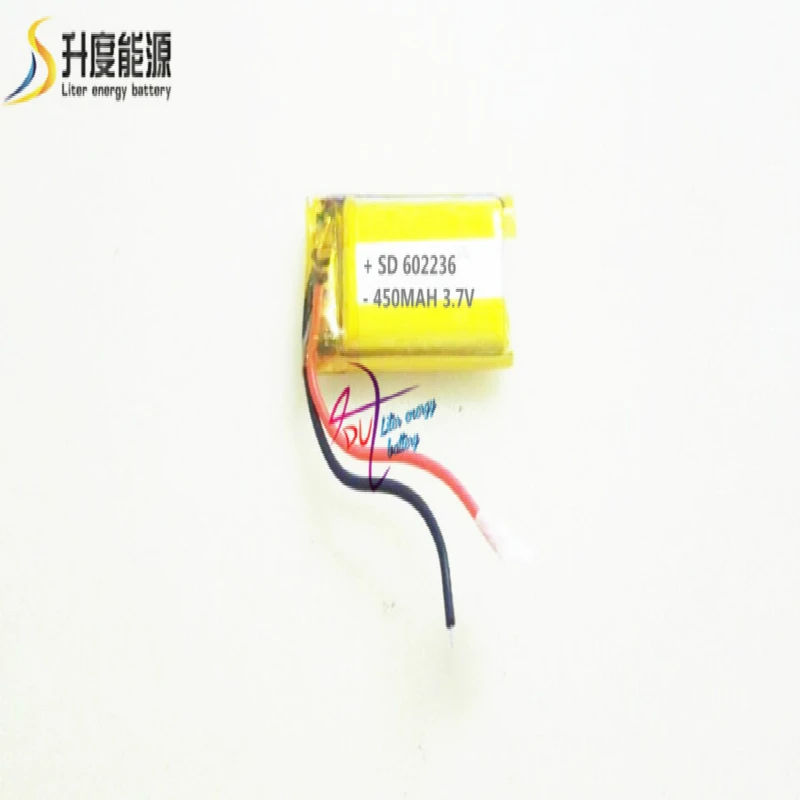 (Бесплатная доставка) (2 шт./лот) 3 7 V 602236 450MAH литий-ионный полимерный аккумулятор