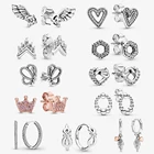 Женские серьги из серебра 2021 пробы, с кристаллами