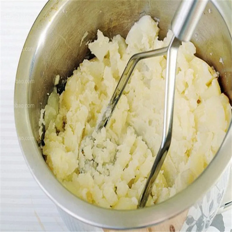 

Potato Masher Press Stainless Steel Kitchen Accessories Mashed Potato Tool Kitchen Cookware