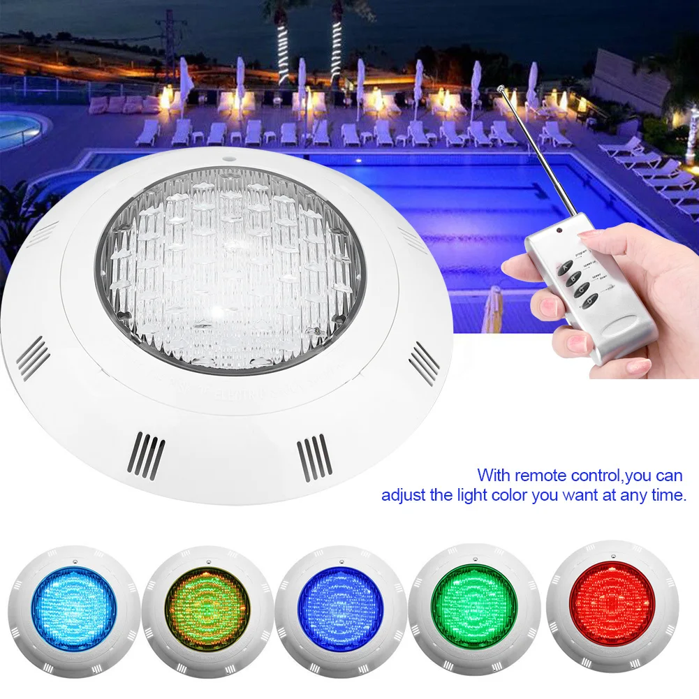 

30W 300 LED RGB Multi-Color Underwater Swimming Pool Bright Light With Remote Control Fitting To Standard Pool Fittings