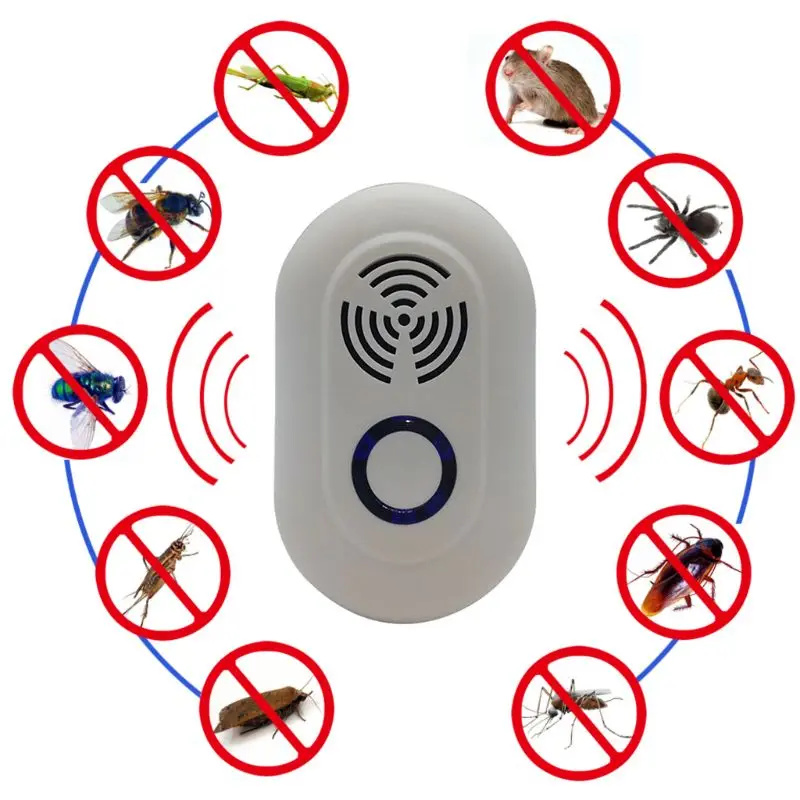 

Rodent Control Indoor Cockroach Mosquito Insect Killer Ultrasonic Pest Repeller Plug Electronic mosquito repellen Retailsale