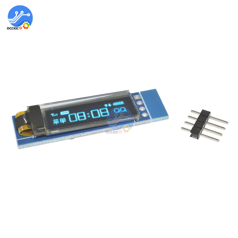 0 91 дюйма 128x32 I2C IIC синий OLED ЖК дисплей модуль &quot12832 SSD1306 экран для Arduino PIC|screen for