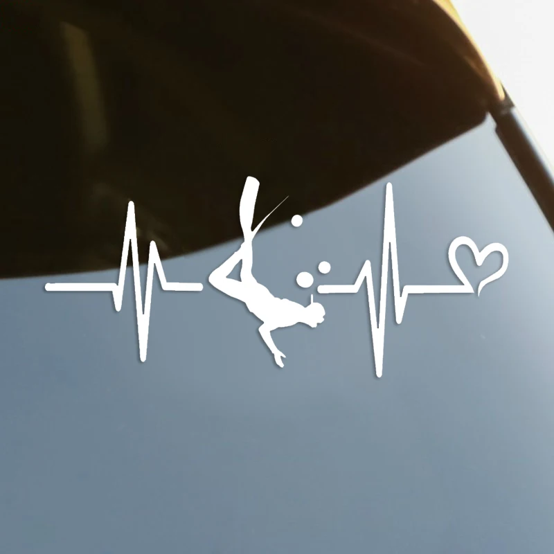 

Scuba Diving Die-Cut Vinyl Decal Car Sticker Waterproof Auto Decors on Car Body Bumper Rear Window Laptop Choose Size #S60257