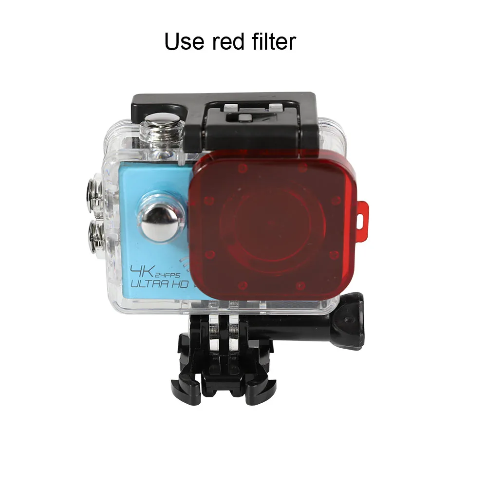 Action Camera Waterproof Case for SJCAM SJ4000/EKEN H9/H9R/AKASO EK7000/EK5000 Dive Housing Protection Shell Accessories | Электроника