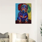 Бесплатная доставка вышивка 5D алмазная живопись Цветная собака специальная форма акриловая полная 25x35 бумажный пакет рулон без рамки 1-30