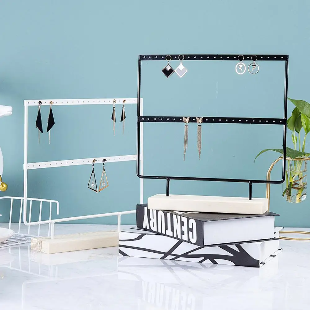 Топ 24/44/66 Отверстия Стенд для Серьги Подвески Браслеты Ювелирные изделия Дисплей