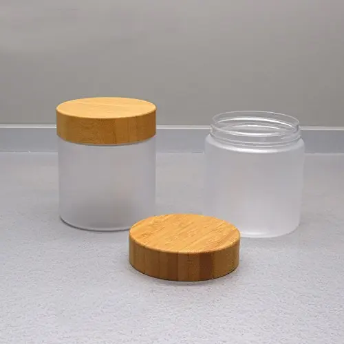 

Round Mouth 250g Plastic Jar Biodegradable Pet Clear Jar Luxury Cream Jar Frosted With Bamboo Lid Cosmetic Bamboo Package Carvin