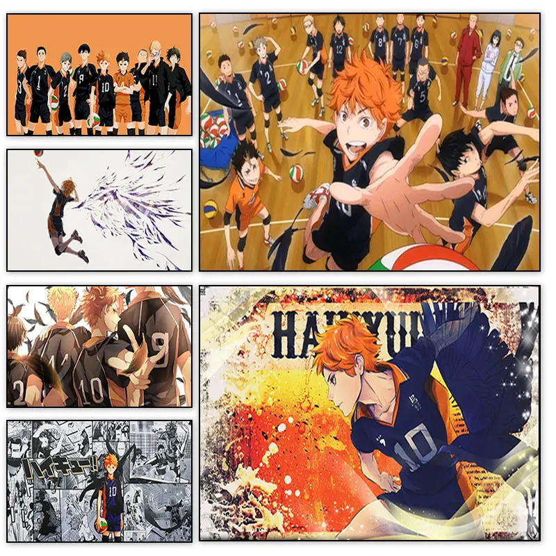 

Haikyuu Anime Posters And Prints Classic Japanese Animation Sports Volleyball Canvas Painting Home Decoration Wall Art Pictures