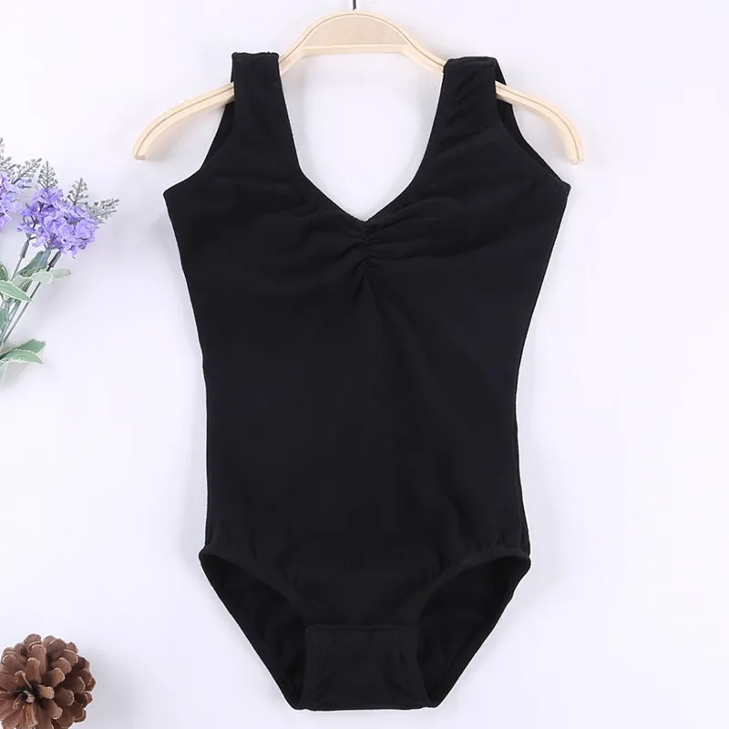 

3-14 Years Kids Girls Ballet Clothes Professional Professional Active Tank Leotard Gymnastic Swimsuit Cotton Costumes Bodysuit
