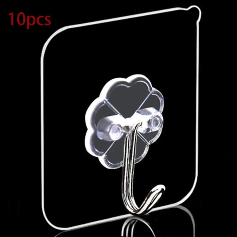 10 шт. бесшовный клейкий крючок клейкая настенная вешалка для кошелька дверная