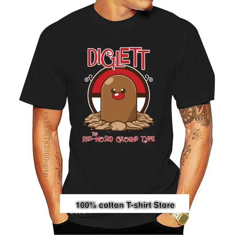 

Camiseta de Anime de Diglett the Red noseed Ground, для hombre y mujer, top