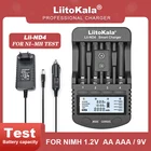 Зарядное устройство LiitoKala Lii-ND4 NiMHCd AA AAA с ЖК-дисплеем и проверкой емкости аккумуляторов 9 В.