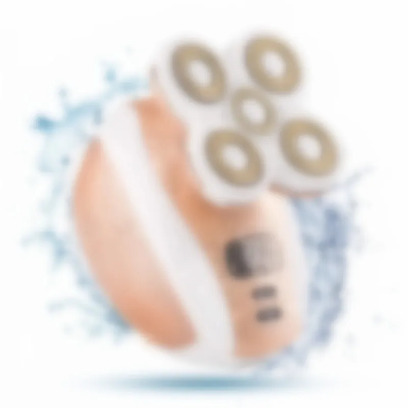 Безболезненный электрический эпилятор для удаления волос на лице с 4/5 головкой