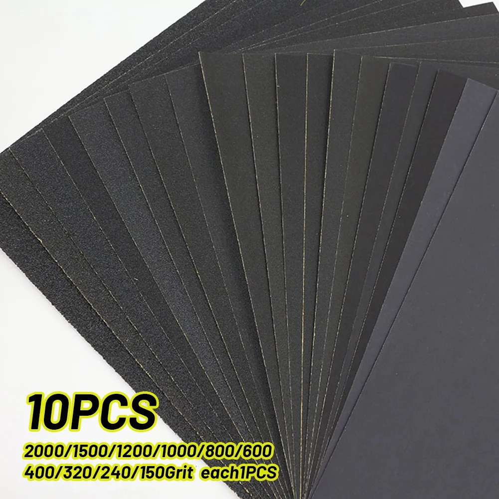 

10 PCS Sandpaper Abrasives Air Tool Accessories Polishing Wear-resistant