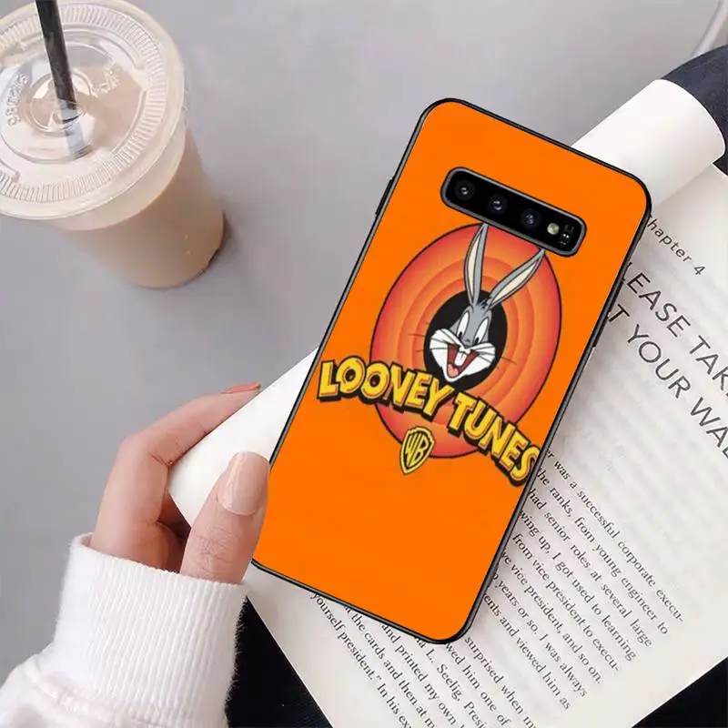 

Bugss Crazy Bunny Phone Case For Samsung S20 Ultra S10 S10e S8 S9 Plus S7 Edge Note 10 9 8 Black Soft TPU Cove Fundas