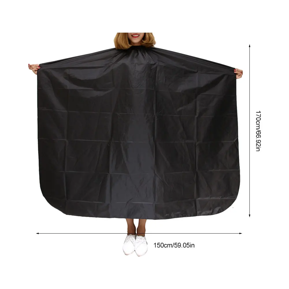 

Black Hairdressing Cape Professional Hair-Cut Salon Barber Cloth Wrap Protect Gown Apron Waterproof Cutting Gown Hair Cloth Wrap