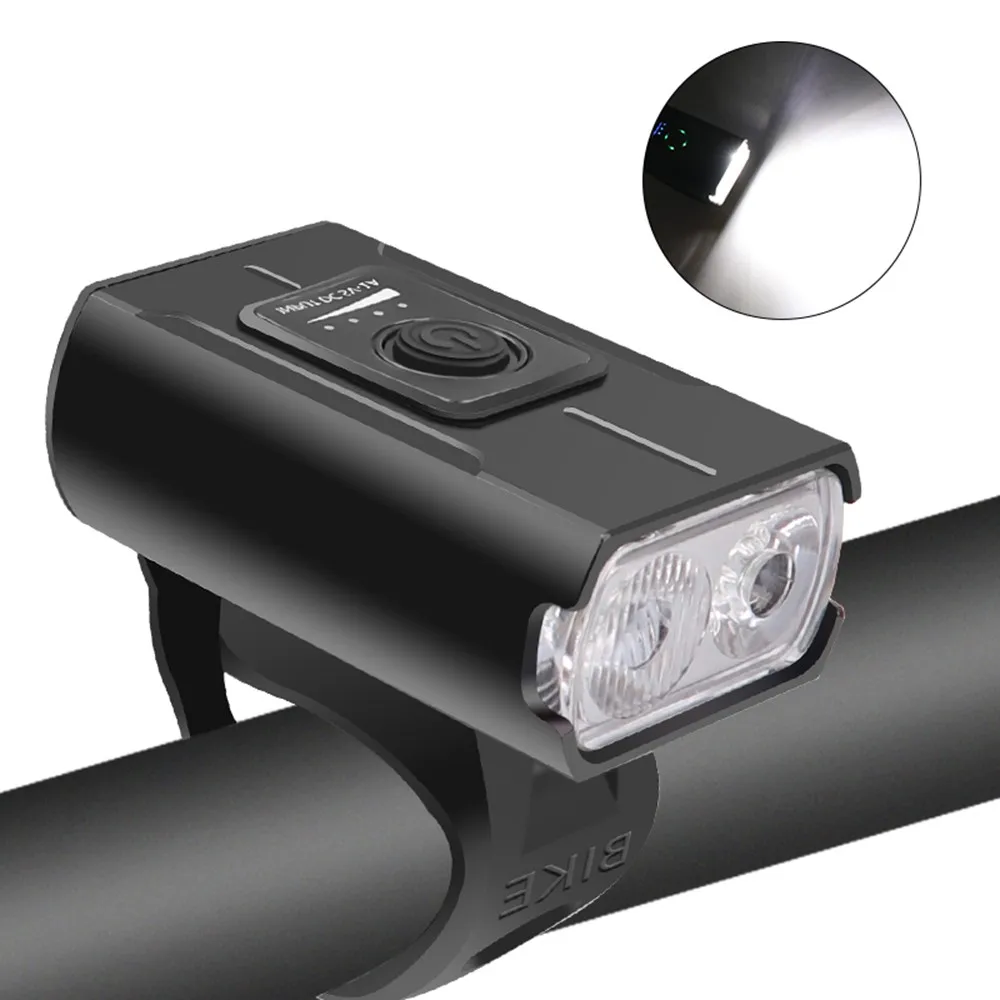 

Bicycle Front Light mtb Lamp Smart Headlight 300-400 Lumens T6 LED Waterproof USB Charging Flashligh Aluminum Bike Front Lamp