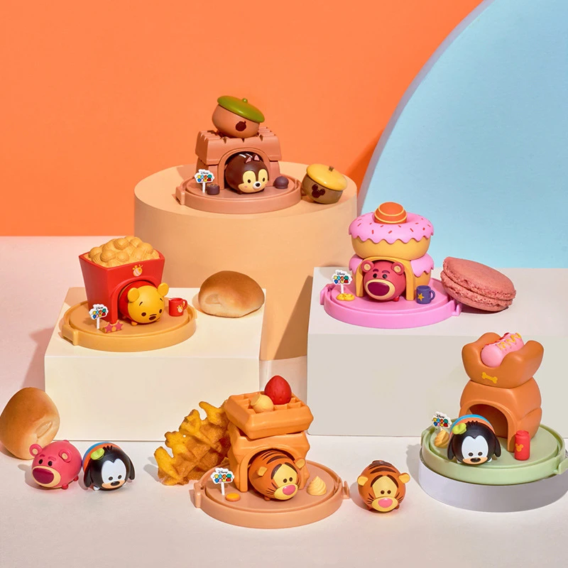 Натуральная Disney Tsum десерт серии мини игрушки глухая коробка с рисунком Микки и
