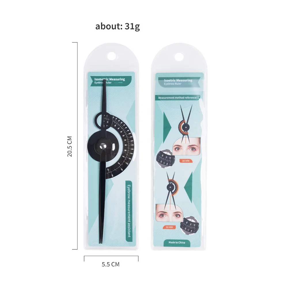 1 шт. микроблейдинг бровей Золотое соотношение линейка Калибр для перманентного