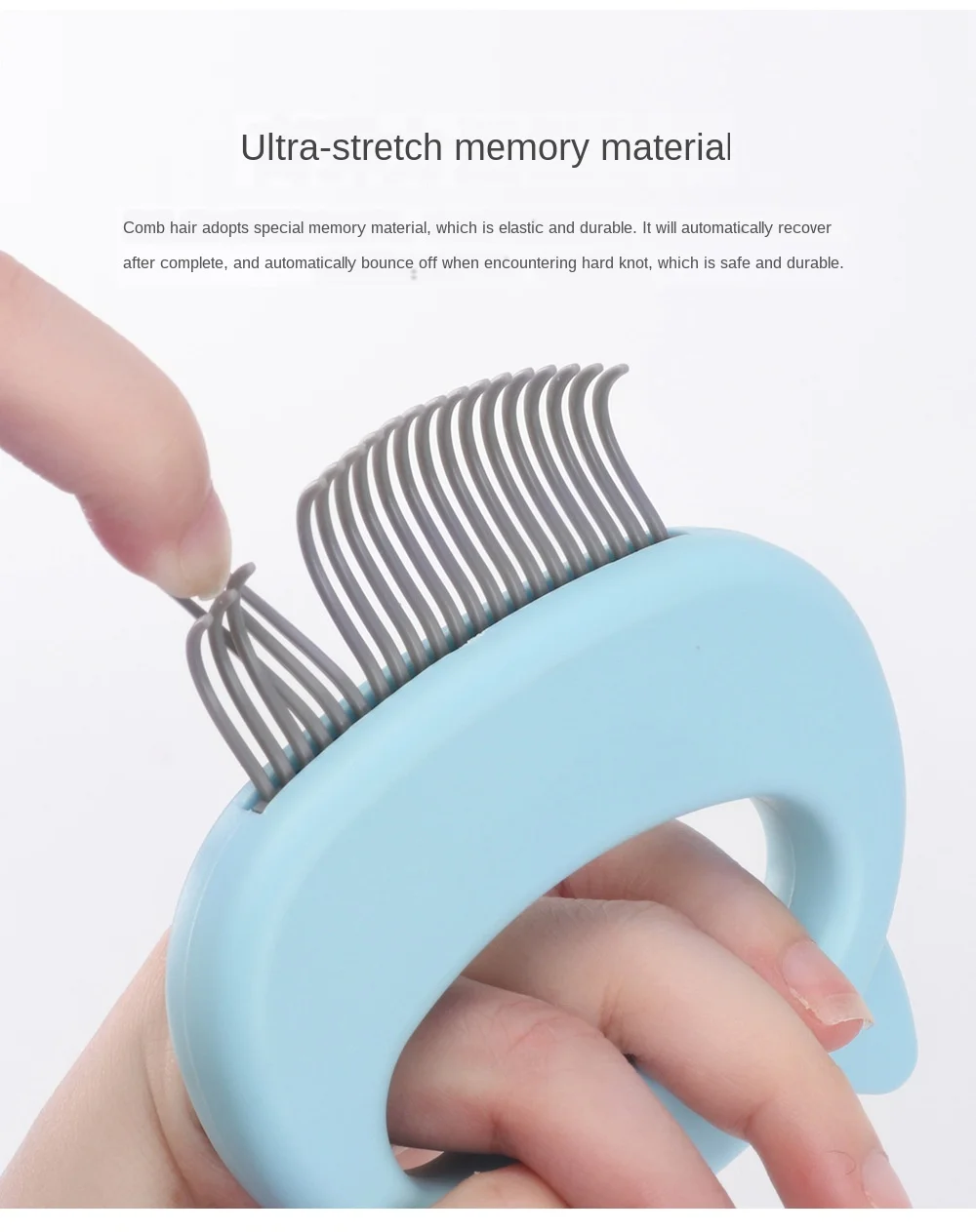 Щетка массажная с ручкой в форме ракушки для ухода за кошками | Дом и сад