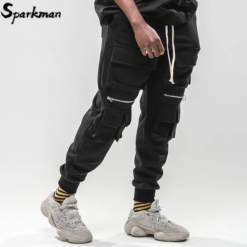 Мужские брюки карго на бедрах с несколькими карманами спортивные уличная одежда