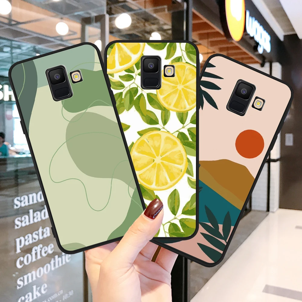 

2021 Fashion Lines Scenery Pattern for Samsung Galaxy A3 A5 A6 A7 A8 A10 A30 A40 A50 A22 A32 A72 A82 J6 J7 J8 Plus Phone Case