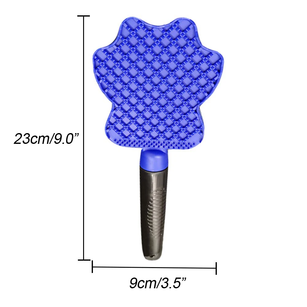 3 в 1 Профессиональный ПЭТ Уход за лошадьми Мягкая силиконовая кисть против