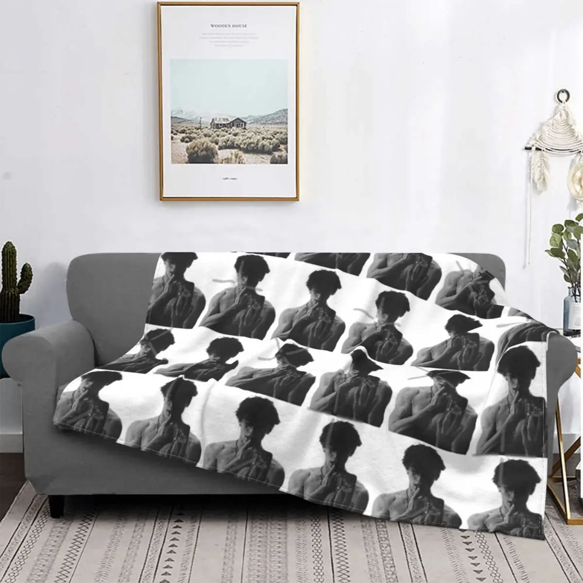 

Vinnie Hacker-Manta a cuadros para cama, cobertor de muselina, manta de verano, textil de lujo para el доме, 1 блок