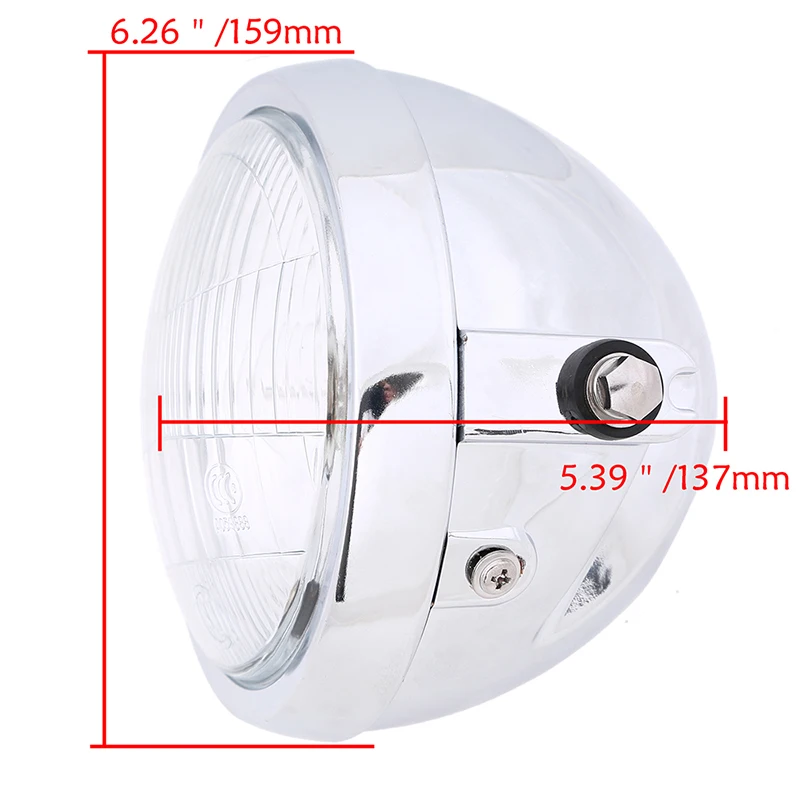 Автомобильные фары POSSBAY для мотоциклов хромированные и черные галогенные лампы