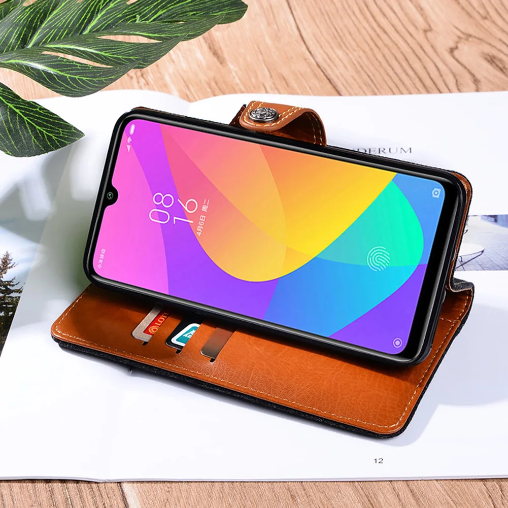 Кожаные чехлы-книжки в ковбойском стиле для Xiaomi Mi A3 чехол 6 09 дюйма с отделениями