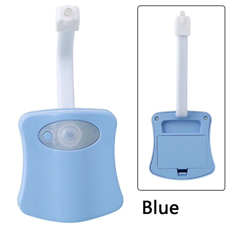 

Z45 8 Color Kids Washingroom Bathroom Motion Night Toilet Light Activated On/off Seat Sensor LED Bulbs AAA Battery Emergency ABS