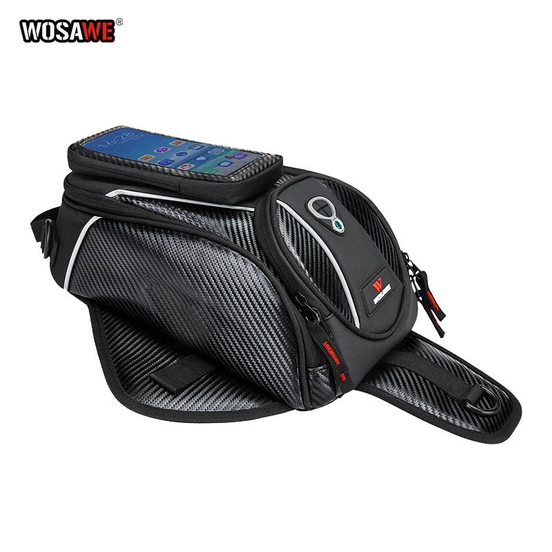 WOSAWE 8L сумка для мотоцикла Мобильный телефон навигатора многофункциональное