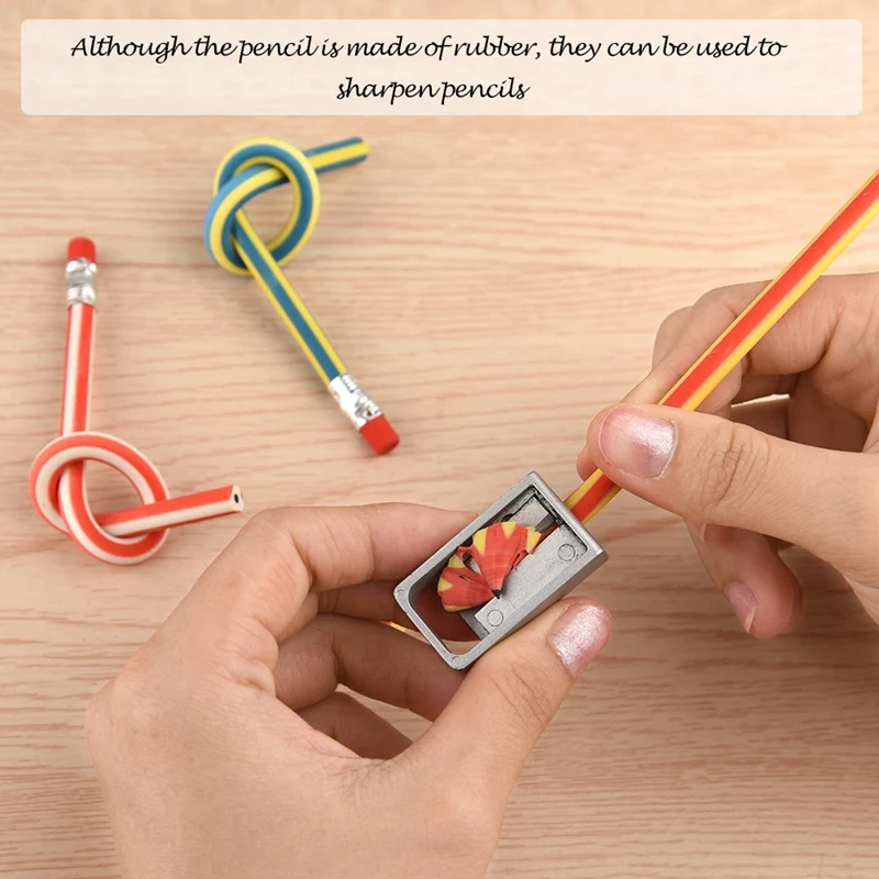 25 шт. Мягкие гибкие гнущиеся карандаши волшебные игрушки Школьное стационарное