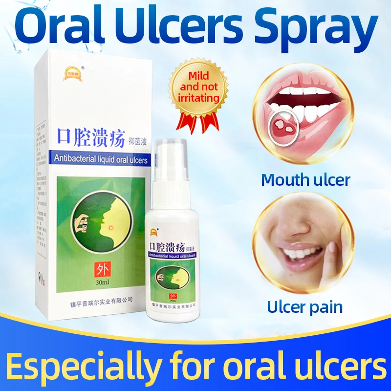 

Natural Herbal Mouth Relief Cool Fresh Spray Mouth Clean Antibacteria Oral Spray Treatment Oral Ulcer Halitosis Sore