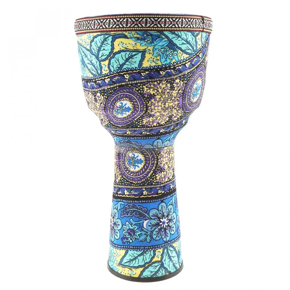 8 дюймов Африканский Djembe барабан красочные ткани искусства ABS баррель ПВХ кожи детей ручной барабан