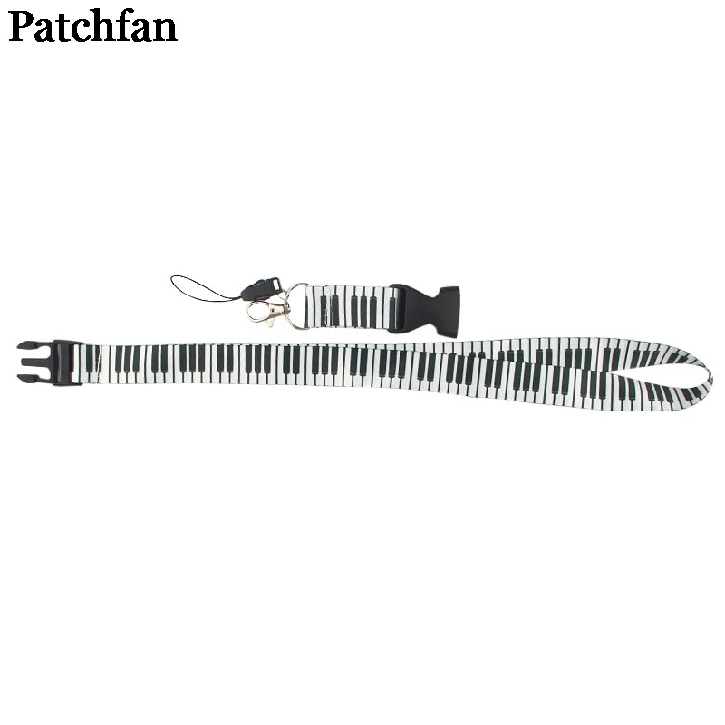 Patchfan пианино клавишные строп пара ID Pass карты Знак мультфильм шейные платки