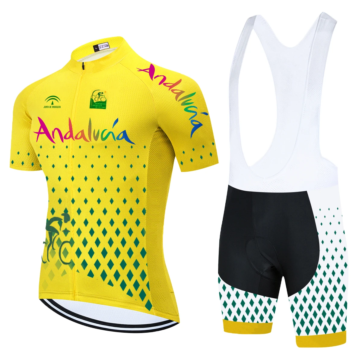 2012 Команда Андалусии Лето Велоспорт Джерси комплект 20D MTB Униформа велосипедная
