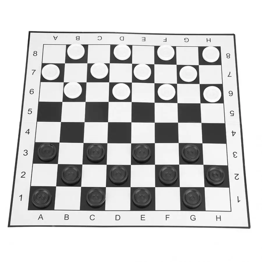 Chess Portable Plastic International Checkers Folding Board Game for Party Family Activities backgammon | Спорт и развлечения