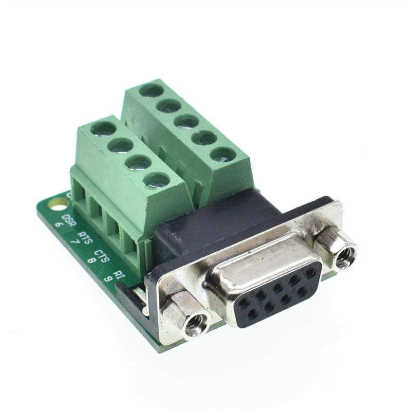 D SUB 9pin DB9 Male Female адаптер сигналов модуль клеммы RS232 Serial To Terminal